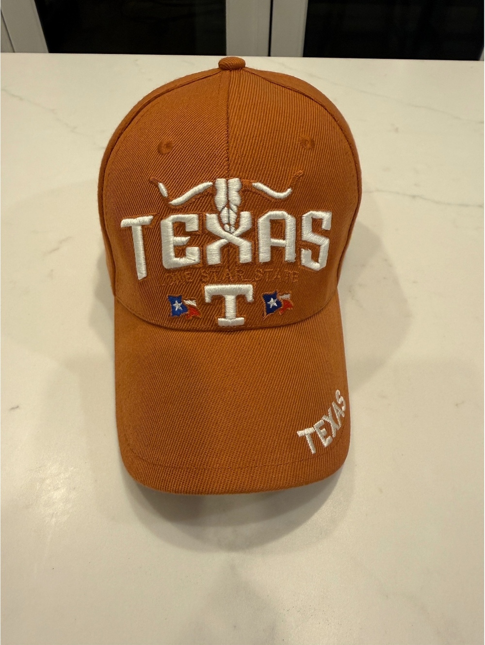 Texas Longhorns Orange Embroidered Baseball Cap